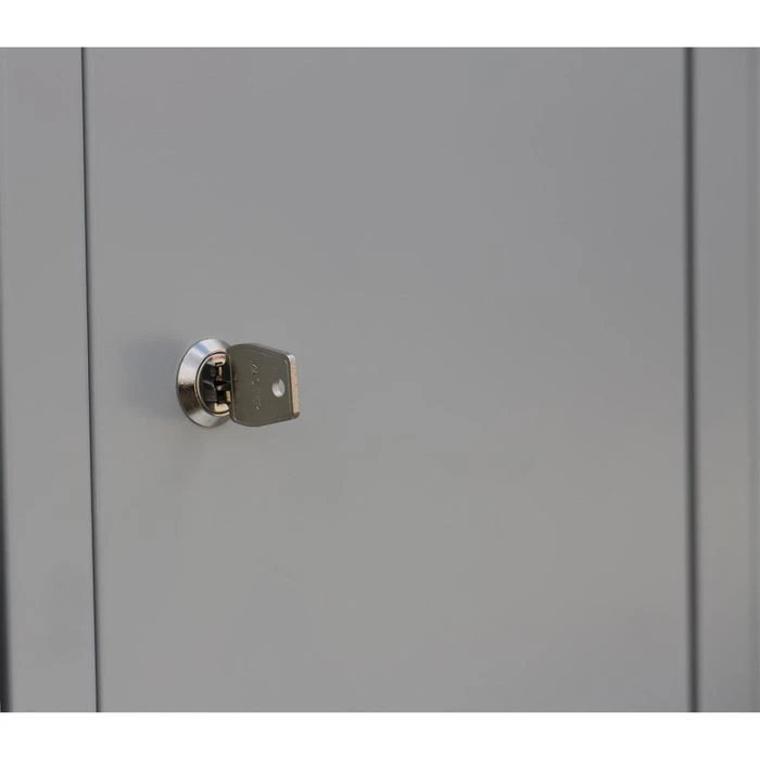 Lüllmann Schließfachschrank X-520521, Aus Metall, 10 Fächer, 59 X 180 X 50cm, Blau 7 Lüllmann Schließfachschrank X-520521, Aus Metall, 10 Fächer, 59 X 180 X 50cm, Blau – Bild 5