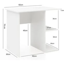 Wohnling Schreibtisch WL5.757, Weiß, Mit Regalfach, Maße: 82 X 60cm -Kerkmann-Shop 057f9a4e449d8b9523346eb3b99ddb35a9a528a0 schreibtisch wohnling wl5.757 weiss