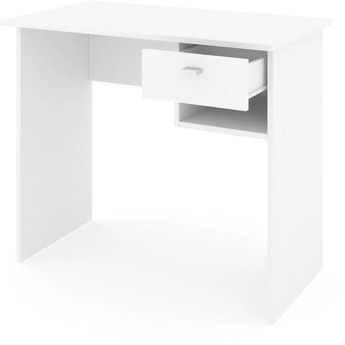 Vicco Schreibtisch Colin, Weiß, Mit Schublade, 90 X 50cm 3 Vicco Schreibtisch Colin, Weiß, Mit Schublade, 90 X 50cm