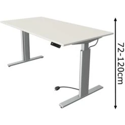 Kerkmann Schreibtisch Move 3, 2325, Weiß, Elektrisch Höhenverstellbar, 160 X 72-120 X 80cm