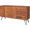 Wohnling Sideboard WL5.349, Sheesham, Mit Türen Und Schubladen, 140 X 75cm, Massivholz -Kerkmann-Shop 11527a031a1316beaaafe6b85cb63a083423e633 sideboard wohnling wl5.349 sheesham