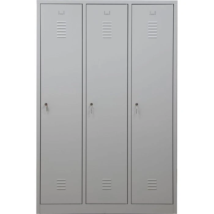 G-Office Spind WRC/3.18120, Lichtgrau, 3 Abteile Mit Sockel, BxT: 118,5 X 50cm 6 G-Office Spind WRC/3.18120, Lichtgrau, 3 Abteile Mit Sockel, BxT: 118,5 X 50cm – Bild 4