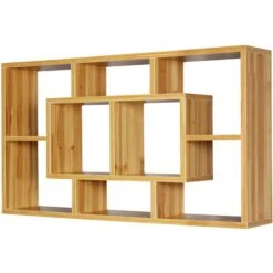 Wohnling Wandregal Alex, WL5.169, Buche, 8 Fächer, 85 X 47,5cm, Aus Holz