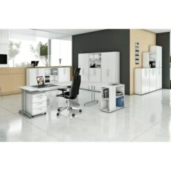 Hammerbacher Schreibtisch B-Serie, Lichtgrau, Maße: 160 X 80cm -Kerkmann-Shop 1b54043f05b0c7cb44b8824cf25992d665418403 schreibtisch hammerbacher b serie lichtgrau