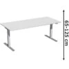 Geramöbel Schreibtisch Elektro Flex, Lichtgrau, Elektrisch Höhenverstellbar, 180 X 65-125 X 80cm -Kerkmann-Shop 1c4b39227e043353944a99811852843463f8ede3 schreibtisch geramoebel elektro flex lichtgrau