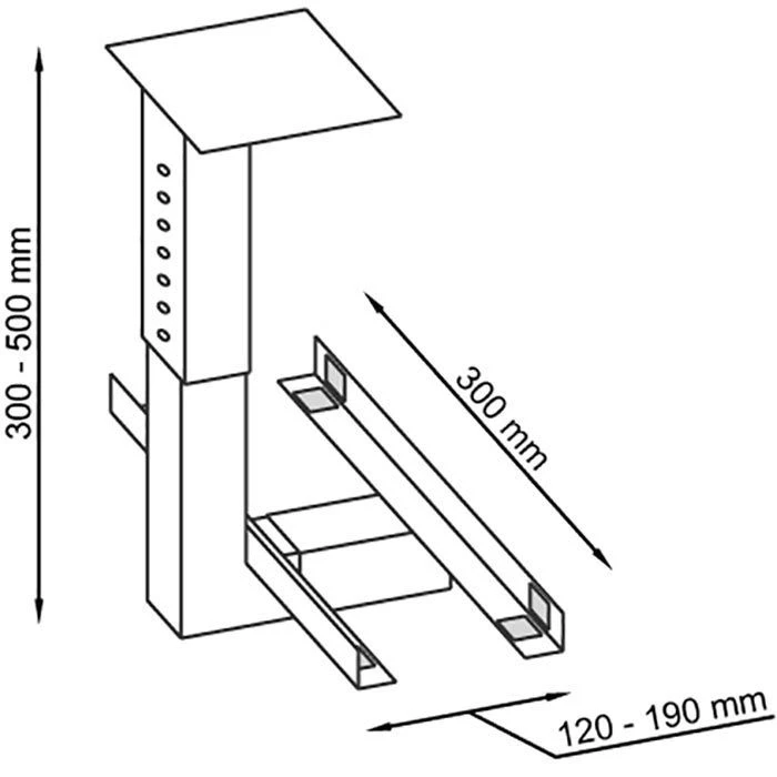 Hammerbacher PC-Halterung RCPU, Zum Unterbau Für Schreibtische, Graphit 4 Hammerbacher PC-Halterung RCPU, Zum Unterbau Für Schreibtische, Graphit – Bild 2