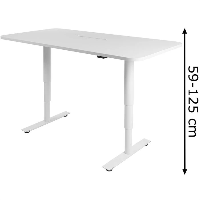 Topstar Schreibtisch Sitness X-Up Table 30, 10109, Elektrisch Höhenverst., 160 X 59-125 X 80cm, Weiß 3 Topstar Schreibtisch Sitness X-Up Table 30, 10109, Elektrisch Höhenverst., 160 X 59-125 X 80cm, Weiß