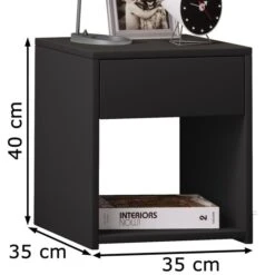 VCM Beistellschrank Sledo Mini 913249, Schwarz, Mit Schublade, 35x40x35cm 9 VCM Beistellschrank Sledo Mini 913249, Schwarz, Mit Schublade, 35x40x35cm -Kerkmann-Shop 37a3e66e873020bd5ba910ea972b1bd6ae5289da beistellschrank vcm sledo mini 913249 schwarz
