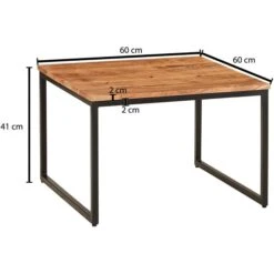 Wohnling Couchtisch WL6366, Akazie, Aus Massivholz, 60 X 41 X 60cm, Quadratisch -Kerkmann-Shop 3dc083f932c0e3b4468dd86eb92245bb83ed90ec couchtisch wohnling wl6366 akazie