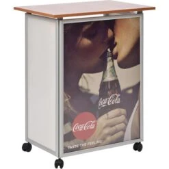 Update-Displays Messetheke, Buche, Breite 75,5 Cm, Faltbar, Mobil