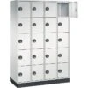 CP-Möbel Schließfachschrank Intro S4000, Metall, 20 Fächer Mit Zahlenschloss 122 X 195 X 49cm, Grau -Kerkmann-Shop 4371d4ea97ed288dc54c8701eb6ec3a35ce2fe02 schliessfachschrank cp moebel intro s4000 metall
