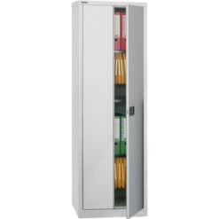 Bisley Aktenschrank E782A04B6, Aus Metall, Abschließbar, 60 X 195 X 40cm, Lichtgrau