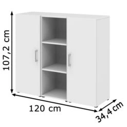 Röhr Sideboard Direct.office, Weiß, Mit Türen Und Regal, Maße: 120 X 107,2cm 11 Röhr Sideboard Direct.office, Weiß, Mit Türen Und Regal, Maße: 120 X 107,2cm -Kerkmann-Shop 4d3f21a7643af01194228a8c21f341361a682daa sideboard roehr direct.office weiss