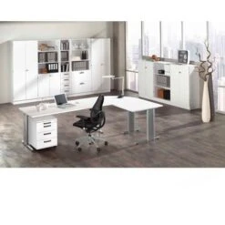 Hammerbacher Schreibtisch N-Serie, Weiß, Maße: 180 X 100cm, Freiform -Kerkmann-Shop 4e2f80dcc0da2bef936c8bf6e21867d8635e278e schreibtisch hammerbacher n serie weiss