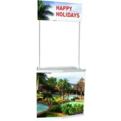 Update-Displays Messetheke Standard, Weiß, Breite 90 Cm, Mit Tragetasche