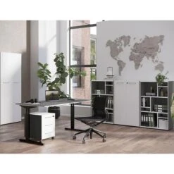 Germania Schreibtisch Pasadena, 4252-613, Höhenverstellbar, 160 X 70-80 X 80 Cm, Graphit 7 Germania Schreibtisch Pasadena, 4252-613, Höhenverstellbar, 160 X 70-80 X 80 Cm, Graphit -Kerkmann-Shop 5699e83f320c9f8d7b0c672d89d116e68644d26f schreibtisch germania pasadena 4252 613