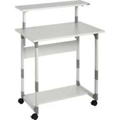 Durable Computertisch 3718-10, SYSTEM, Höhenverstellbar, 80 X 92-122 X 56,4cm, Grau -Kerkmann-Shop 618a1a544a9ca0a6697a64de89b56b64445a5bda computertisch durable 3718 10 system