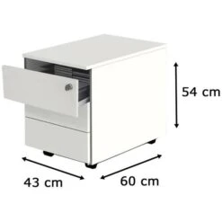 Kerkmann Rollcontainer Move 1 4647, Holz, Weiß, Mit 3 Schüben, Abschließbar -Kerkmann-Shop 638d4ed58ffac4cf20f433c08f1ecfdea4792b51 rollcontainer kerkmann move 1 4647 weiss
