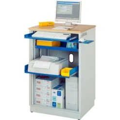 Rau Computerschrank Adlatus Modell 2000, Lichtgrau, Aus Metall, Für Industrie, Abschließbar