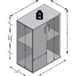 FMD-Möbel Beistellschrank Albi 1, Weiß / Beton, Mit Türen, 60 X 83 X 35cm 9 FMD-Möbel Beistellschrank Albi 1, Weiß / Beton, Mit Türen, 60 X 83 X 35cm -Kerkmann-Shop 665b13e6f8b8b337052a99c240ffb3ab7552c7c6 beistellschrank fmd moebel albi 1 weiss beton