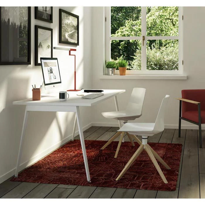 Quadrifoglio Schreibtisch X3-Serie, Weiß / Weiß, Maße: 180 X 80cm 4 Quadrifoglio Schreibtisch X3-Serie, Weiß / Weiß, Maße: 180 X 80cm – Bild 2