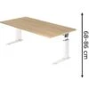 Hammerbacher Schreibtisch U-Serie, Verstellbar, 200 X 68-86 X 100cm, Eiche / Weiß 1 Hammerbacher Schreibtisch U-Serie, Verstellbar, 200 X 68-86 X 100cm, Eiche / Weiß -Kerkmann-Shop 70b5770fb4cb85dd166fee4ccd68e2027ca79588 schreibtisch hammerbacher u serie