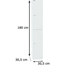 Bisley Spind CLK-122, Weiß, 1 Abteil Mit 2 Fächern, BxT: 30,5 X 30,5cm -Kerkmann-Shop 73eb1c8de1e0ec32d5dbe5ba667bbfae83da247b spind bisley clk 122 weiss