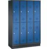CP-Möbel Spind S 2000 Classic, Mit Sockel, Anthrazit / Blau, 4 Abteile Mit 8 Fächern, BxT: 119 X 50cm 2 CP-Möbel Spind S 2000 Classic, Mit Sockel, Anthrazit / Blau, 4 Abteile Mit 8 Fächern, BxT: 119 X 50cm -Kerkmann-Shop 787f8d68b5caf6dc54ce7fa4500abf3dfd1aba13 spind cp moebel s 2000 classic anthrazit blau