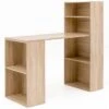 Wohnling Schreibtisch WL5.693, Sonoma Eiche, Mit Regalfach, Maße: 120 X 53cm -Kerkmann-Shop 879614f83dd99ff185768912769d1fb4a21726a2 schreibtisch wohnling wl5.693 sonoma eiche