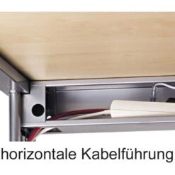 Hammerbacher Schreibtisch U-Serie, Verstellbar, 200 X 68-86 X 100cm, Eiche / Silber -Kerkmann-Shop 93566593323b8f396255674a2e7b7c9012d9f449 schreibtisch hammerbacher u serie