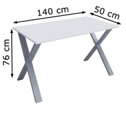 VCM Schreibtisch Lona, 914665, Weiß, Maße: 140 X 50cm -Kerkmann-Shop 93f21c4a483098a22e0b7ef2eaf7fdc8361fd6bf schreibtisch vcm lona 914665 weiss