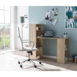 Wohnling Schreibtisch WL5.693, Sonoma Eiche, Mit Regalfach, Maße: 120 X 53cm -Kerkmann-Shop 94da686a402a15d0233872b0fb7b55e16d4f0b45 schreibtisch wohnling wl5.693 sonoma eiche