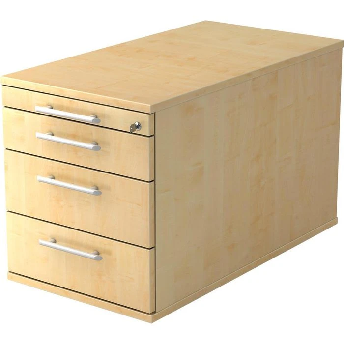 Hammerbacher Rollcontainer H-Serie TC30, Holz, Ahorn, Mit 4 Schüben, Abschließbar 3 Hammerbacher Rollcontainer H-Serie TC30, Holz, Ahorn, Mit 4 Schüben, Abschließbar