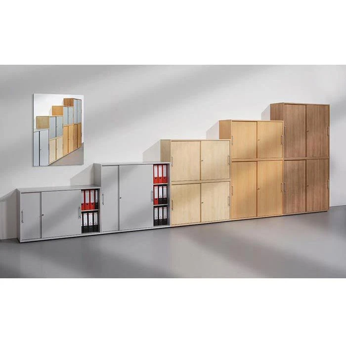 Hammerbacher Schiebetürenschrank 1753S, Holz, Abschließbar, 120 X 110 X 40cm, Weiß 5 Hammerbacher Schiebetürenschrank 1753S, Holz, Abschließbar, 120 X 110 X 40cm, Weiß – Bild 3