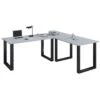 VCM Schreibtisch Lona, 916408, Grau, Maße: 190 X 130cm, L-Form -Kerkmann-Shop a4c10dc5516f6c04a756204e609d14b5763385a8 schreibtisch vcm lona 916408 grau