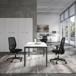 Quadrifoglio Schreibtisch Idea+ 01, Maße: 180 X 80cm, Weiß / Dunkelgrau -Kerkmann-Shop a566800fdbfe0513fa2c88daefbb447640d83d39 schreibtisch quadrifoglio idea plus 01