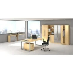 Hammerbacher Schreibtisch R-Serie, Ahorn, Höhenverstellbar, 80 X 65-85 X 80cm -Kerkmann-Shop afd48e77f4de9de215a59bb40c6add26bbfdbca4 schreibtisch hammerbacher r serie ahorn