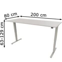Fm-Büromöbel Schreibtisch Move 2.0, Lichtgrau, Elektrisch Höhenverstellbar, 200 X 63-129 X 80cm 11 Fm-Büromöbel Schreibtisch Move 2.0, Lichtgrau, Elektrisch Höhenverstellbar, 200 X 63-129 X 80cm -Kerkmann-Shop b50a8658ec27916f71b18609135270b9f7dd4746 schreibtisch fm bueromoebel move 2.0 lichtgrau