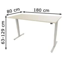 Fm-Büromöbel Schreibtisch Fastline, Move 2.0, Elektrisch Höhenverstellbar, 180x80cm, Königsahorn -Kerkmann-Shop b54b18231c65890975a22cf00257f53ae59c6186 schreibtisch fm bueromoebel fastline move 2.0