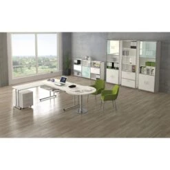 Kerkmann Schreibtisch Artline 7682, Weiß, Höhenverstellbar, 200 X 68-82 X 200cm, L-Form -Kerkmann-Shop b6c883518f93625537d890f5a6a268292a8aa428 schreibtisch kerkmann artline 7682 weiss