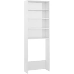 VidaXL Waschmaschinenschrank 808410, 64 X 190 X 24cm, Weiß Hochglanz