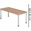Hammerbacher Schreibtisch H-Serie, Nussbaum, Höhenverstellbar, 180 X 68,5-81 X 80cm 1 Hammerbacher Schreibtisch H-Serie, Nussbaum, Höhenverstellbar, 180 X 68,5-81 X 80cm -Kerkmann-Shop c15f8d36c5952615237e863552cd42e838a84f87 schreibtisch hammerbacher h serie nussbaum