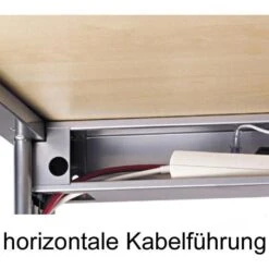 Hammerbacher Schreibtisch B-Serie, Lichtgrau, Maße: 160 X 80cm -Kerkmann-Shop c2646c6fd7e168662b73f962fceee2bed18b511e schreibtisch hammerbacher b serie lichtgrau