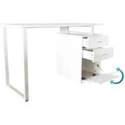 HJh-OFFICE Schreibtisch Easy Work V, 821007, Mit Standcontainer, Maße: 120 X 50cm, Weiß -Kerkmann-Shop c41194844686593103ce9fadda7477b87557f45f schreibtisch hjh office easy work v 821007
