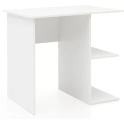 Wohnling Schreibtisch WL5.757, Weiß, Mit Regalfach, Maße: 82 X 60cm
