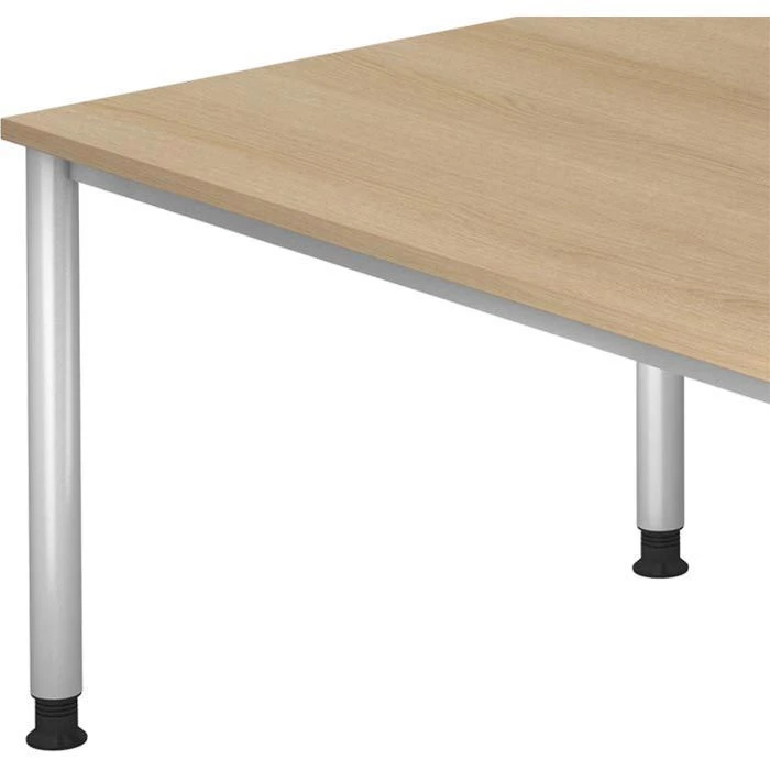 Hammerbacher Schreibtisch H-Serie, Eiche, Höhenverstellbar, 200 X 68,5-81 X 100cm 5 Hammerbacher Schreibtisch H-Serie, Eiche, Höhenverstellbar, 200 X 68,5-81 X 100cm – Bild 3
