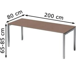 Bisley Schreibtisch Cito, DUH2008WN355, Nussbaum, Höhenverstellbar, 200 X 65-85 X 80cm -Kerkmann-Shop dd873f94a2f33283af8e1b4fe2f6a896d2d27ab0 schreibtisch bisley cito duh2008wn355 nussbaum