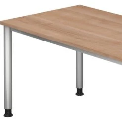Hammerbacher Schreibtisch H-Serie, Nussbaum, Höhenverstellbar, 180 X 68,5-81 X 80cm -Kerkmann-Shop e036a523a7fb0852d432fe27b7f8e21bef080474 schreibtisch hammerbacher h serie nussbaum