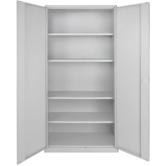 ADB Werkzeugschrank 40956, Aus Metall, 4 Böden, Lichtgrau, 92 X 195 X 42cm 3 ADB Werkzeugschrank 40956, Aus Metall, 4 Böden, Lichtgrau, 92 X 195 X 42cm