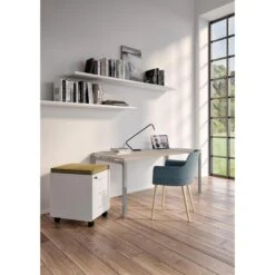 Quadrifoglio Schreibtisch Idea+ 01, Beton / Silber, Maße: 180 X 80cm -Kerkmann-Shop e6fa180ca6e6125b4bc6f7cf3382ab3123170b2a schreibtisch quadrifoglio idea plus 01 beton silber